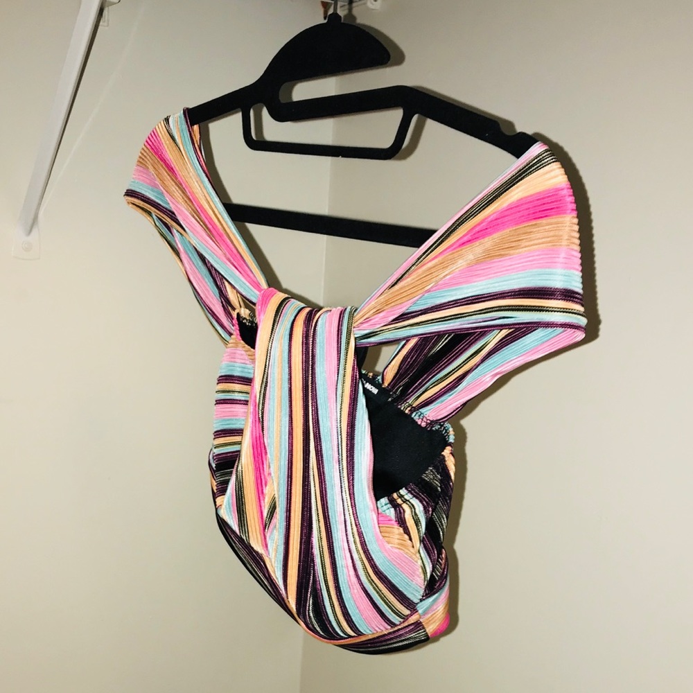 Off shoulder crop top